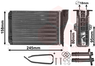 Schimbator caldura incalzire habitaclu VAN WEZEL 43006249