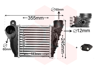 Intercooler compresor VW BORA I (1J2) 1.9 TDI diesel 150 cai VAN WEZEL 58004200