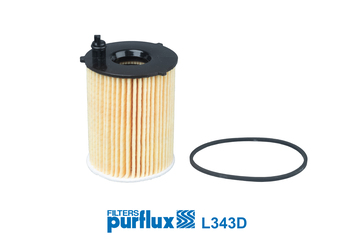 Filtru ulei FORD FIESTA VI (CB1, CCN) 1.5 TDCi  diesel 75 cai PURFLUX L343D