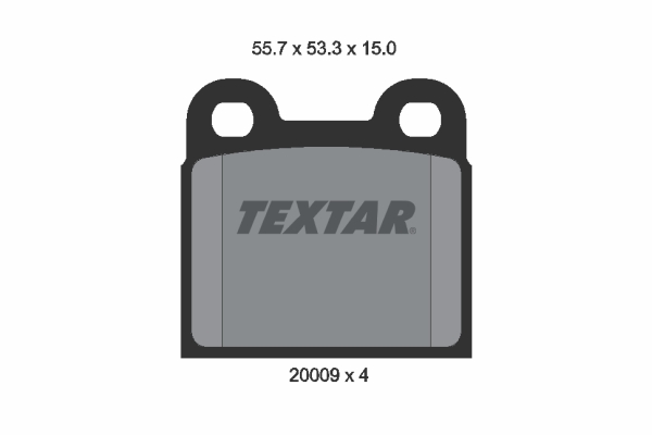 Placute frana TEXTAR 2000906