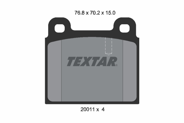 Placute frana TEXTAR 2001102