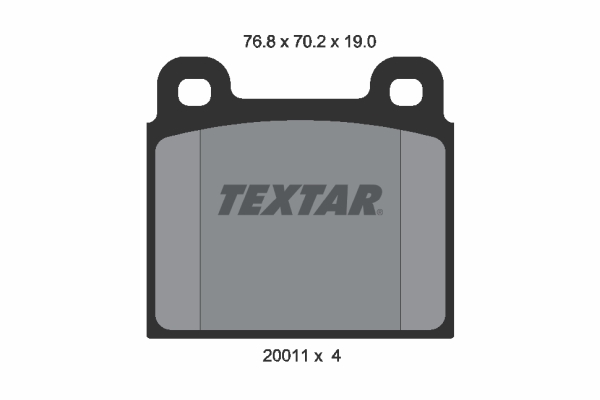 Placute frana TEXTAR 2001104