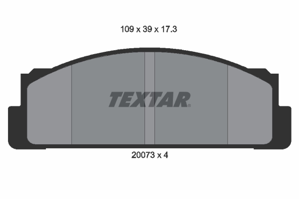 Placute frana TEXTAR 2007304