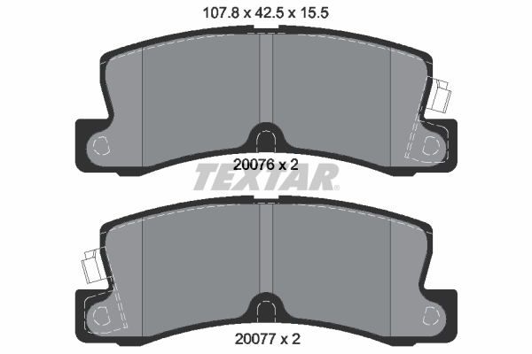 Placute frana TEXTAR 2007601