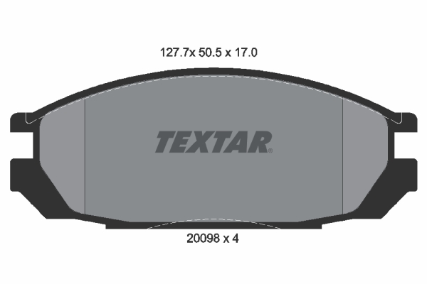 Placute frana TEXTAR 2009801