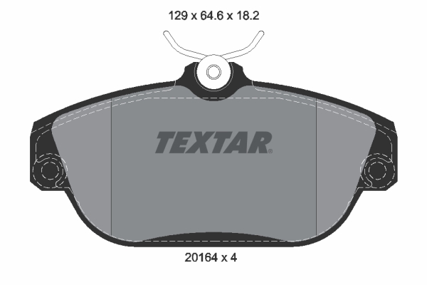 Placute frana TEXTAR 2016402