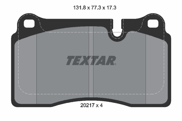 Placute frana TEXTAR 2021701