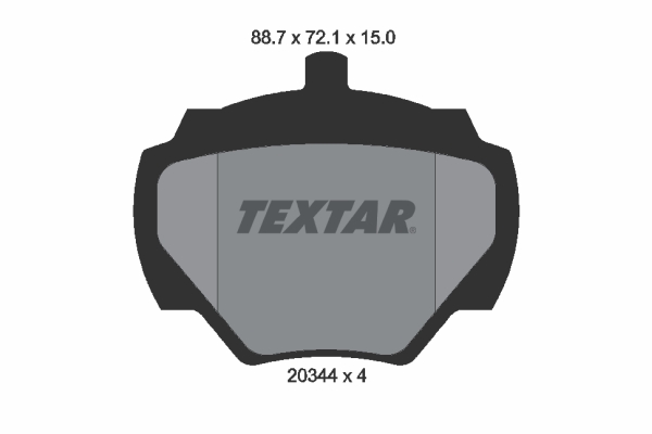 Placute frana TEXTAR 2034402