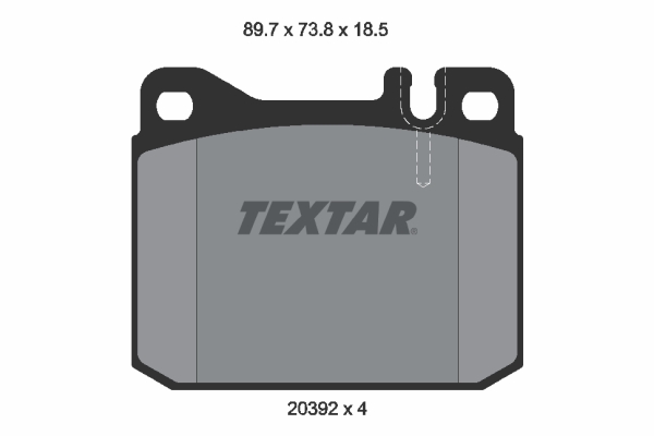 Placute frana TEXTAR 2039213