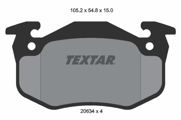 Placute frana TEXTAR 2063402