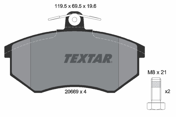 Placute frana TEXTAR 2066921