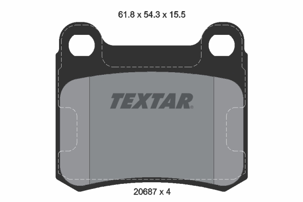 Placute frana TEXTAR 2068701