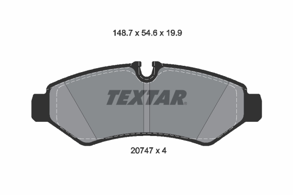 Placute frana TEXTAR 2074701