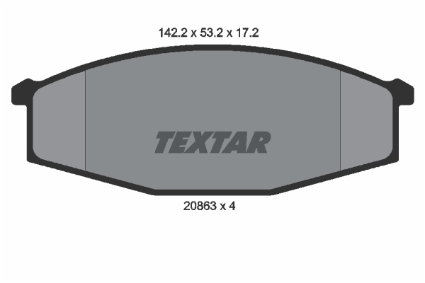 Placute frana TEXTAR 2086301