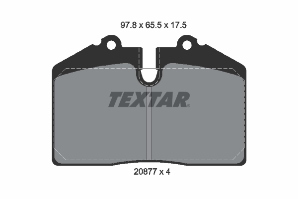Placute frana TEXTAR 2087709