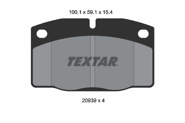 Placute frana TEXTAR 2093903