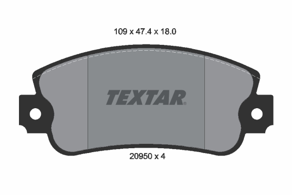Placute frana TEXTAR 2095005