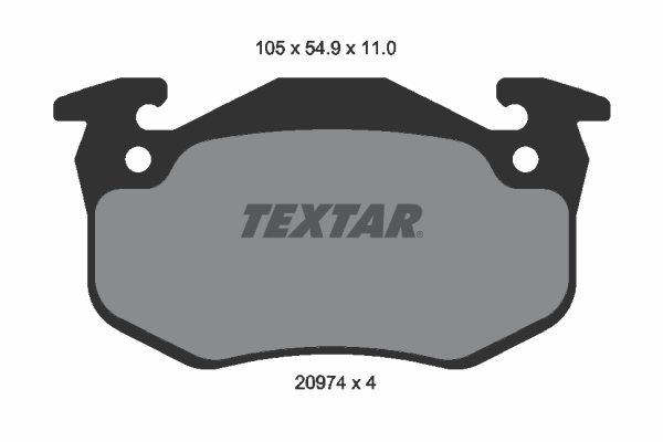 Placute frana TEXTAR 2097401