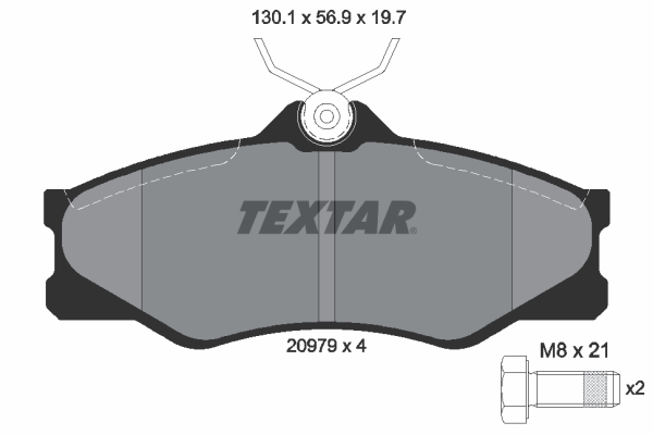 Placute frana TEXTAR 2097904