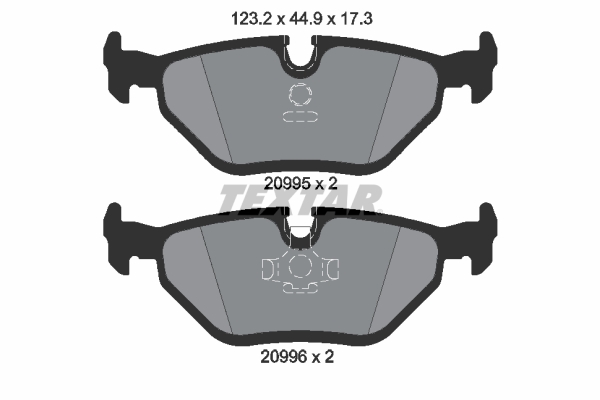 Placute frana TEXTAR 2099501
