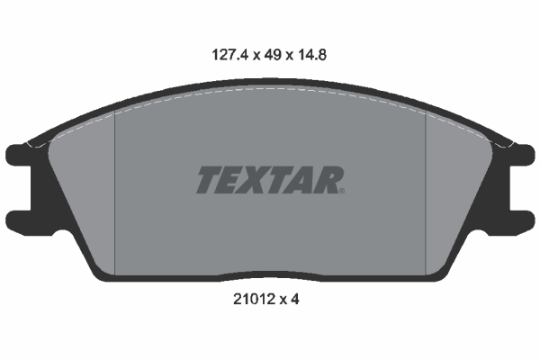 Placute frana TEXTAR 2101204