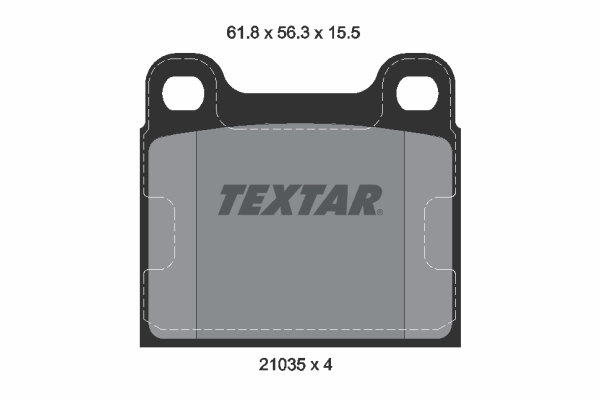 Placute frana TEXTAR 2103501