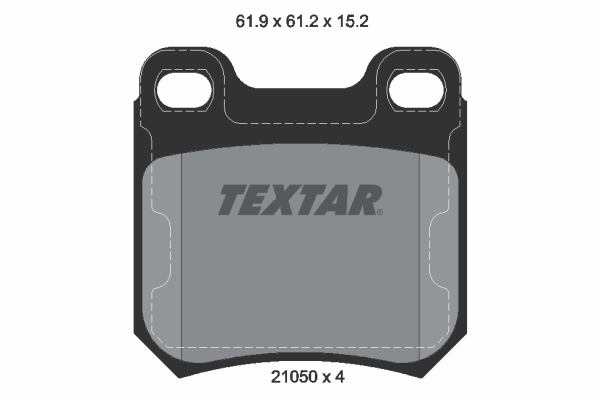 Placute frana TEXTAR 2105002