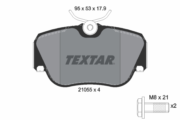 Placute frana TEXTAR 2105503