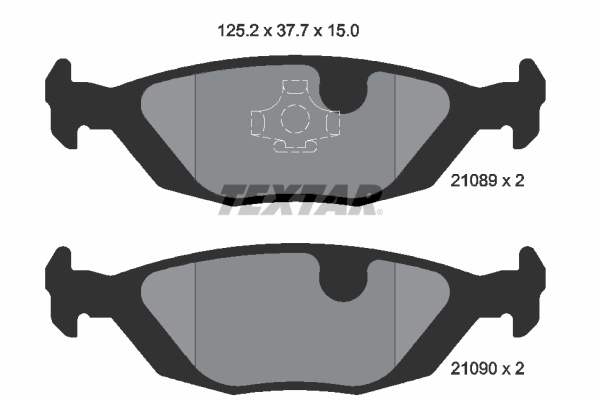 Placute frana TEXTAR 2108902