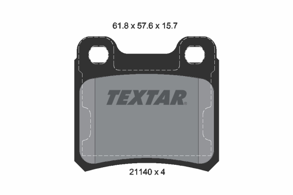 Placute frana TEXTAR 2114001
