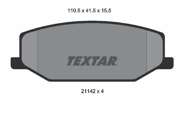 Placute frana TEXTAR 2114202