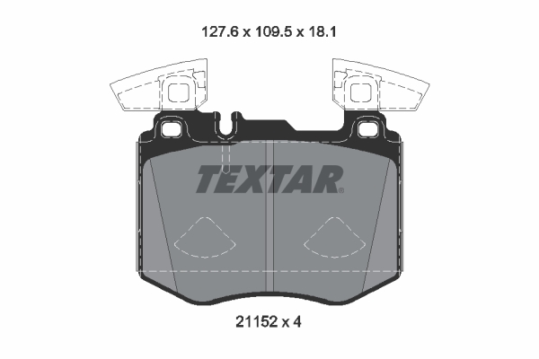 Placute frana TEXTAR 2115201