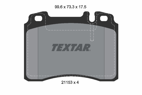Placute frana TEXTAR 2115307