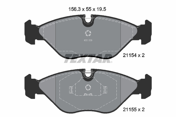 Placute frana TEXTAR 2115402