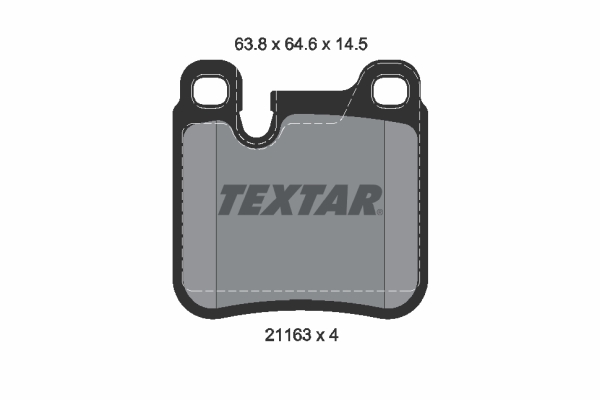 Placute frana TEXTAR 2116301
