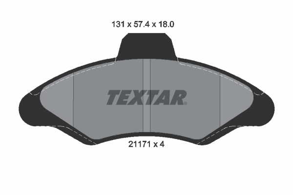 Placute frana TEXTAR 2117105