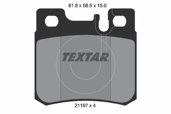 Placute frana TEXTAR 2119701