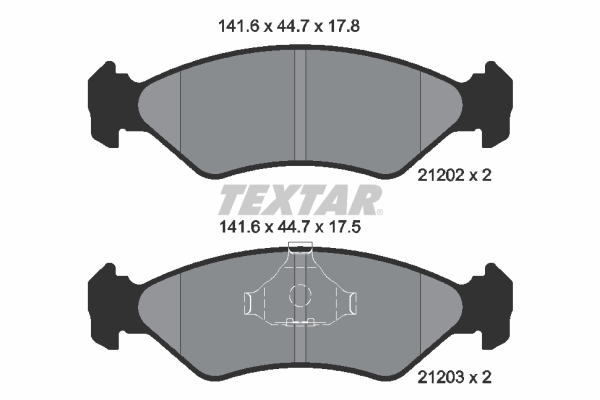 Placute frana TEXTAR 2120203