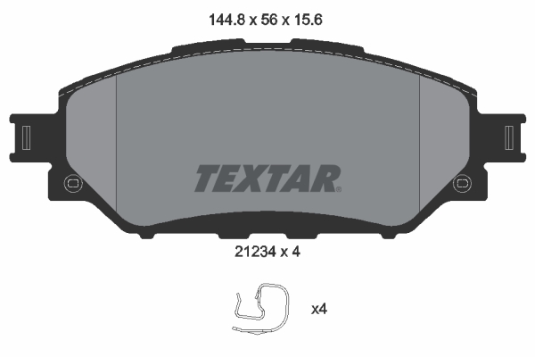 Placute frana TEXTAR 2123401