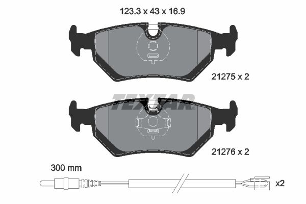 Placute frana TEXTAR 2127501