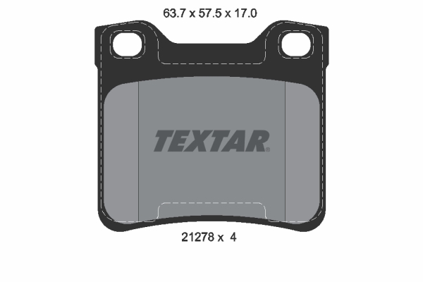 Placute frana TEXTAR 2127803