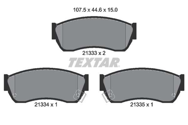 Placute frana TEXTAR 2133301