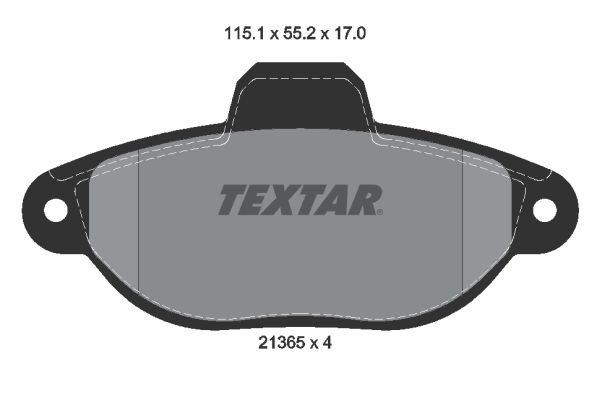 Placute frana TEXTAR 2136502
