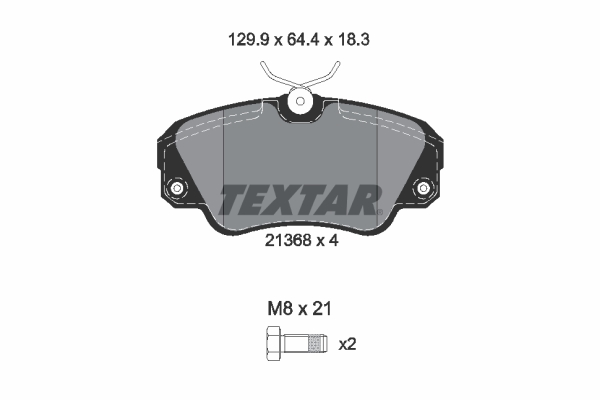Placute frana TEXTAR 2136801