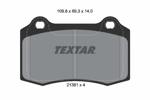 Placute frana TEXTAR 2138104
