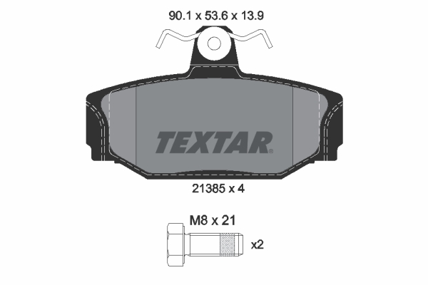 Placute frana TEXTAR 2138501