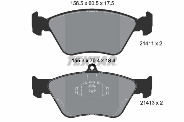 Placute frana TEXTAR 2141101