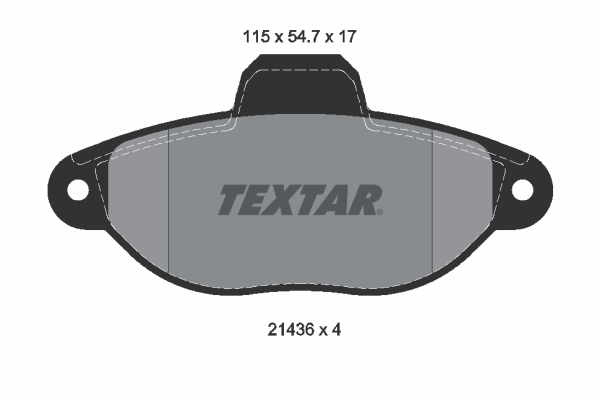 Placute frana TEXTAR 2143602