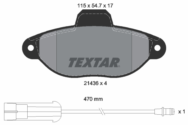 Placute frana TEXTAR 2143603