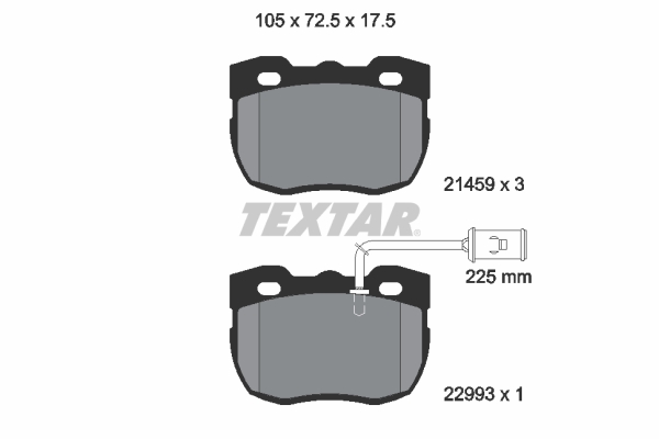 Placute frana TEXTAR 2145905